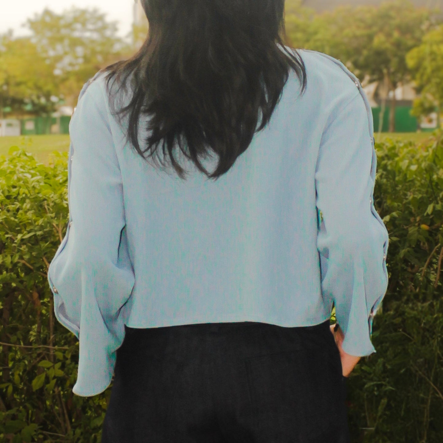 Long Sleeve Side-Snap Top