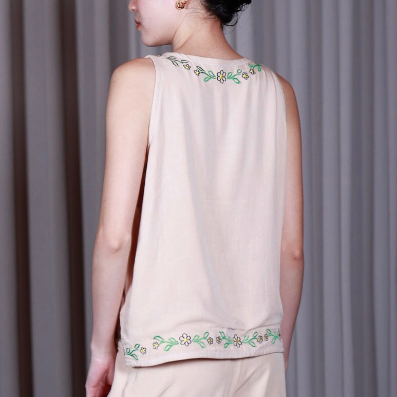 Pajama Sleeveless Top