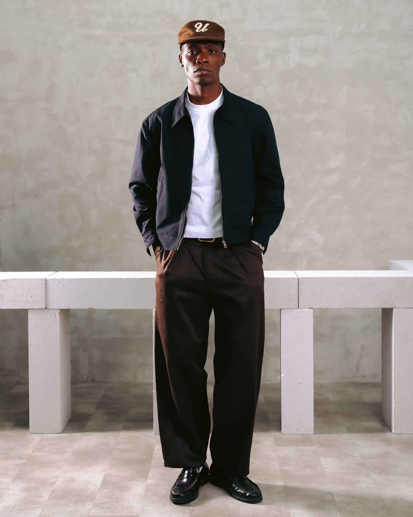 Zip Up Blouson Jacket