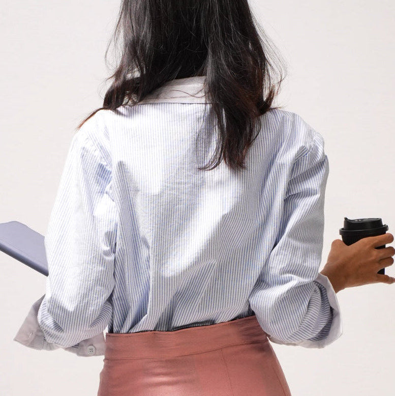 Reversible Long-Sleeve Button-up
