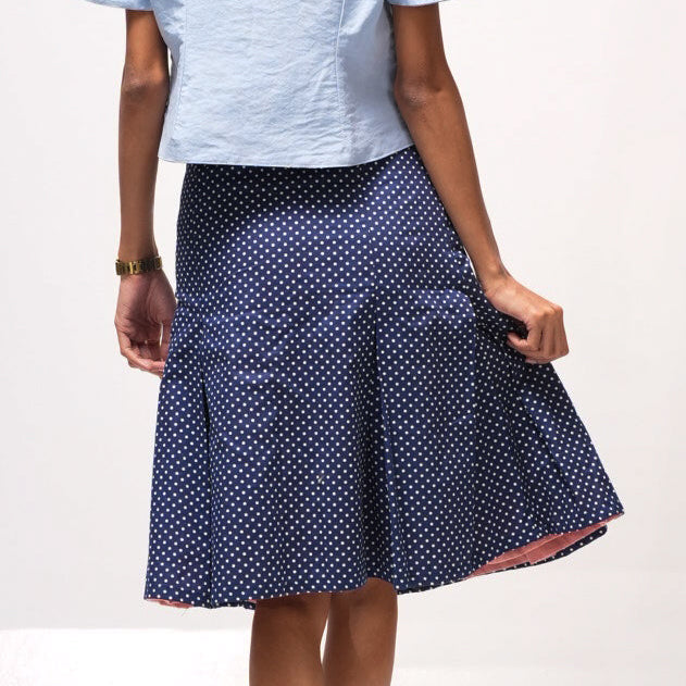 Reversible Box-Pleated Skirt