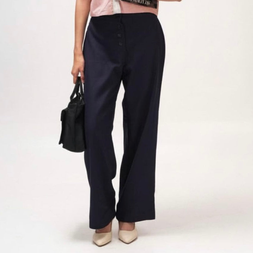 Reversible Straight-leg Pants