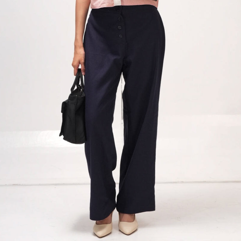 Reversible Straight-leg Pants