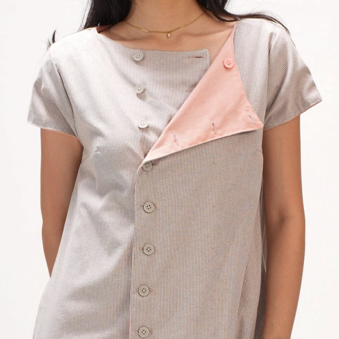 Reversible Short-sleeve Dress