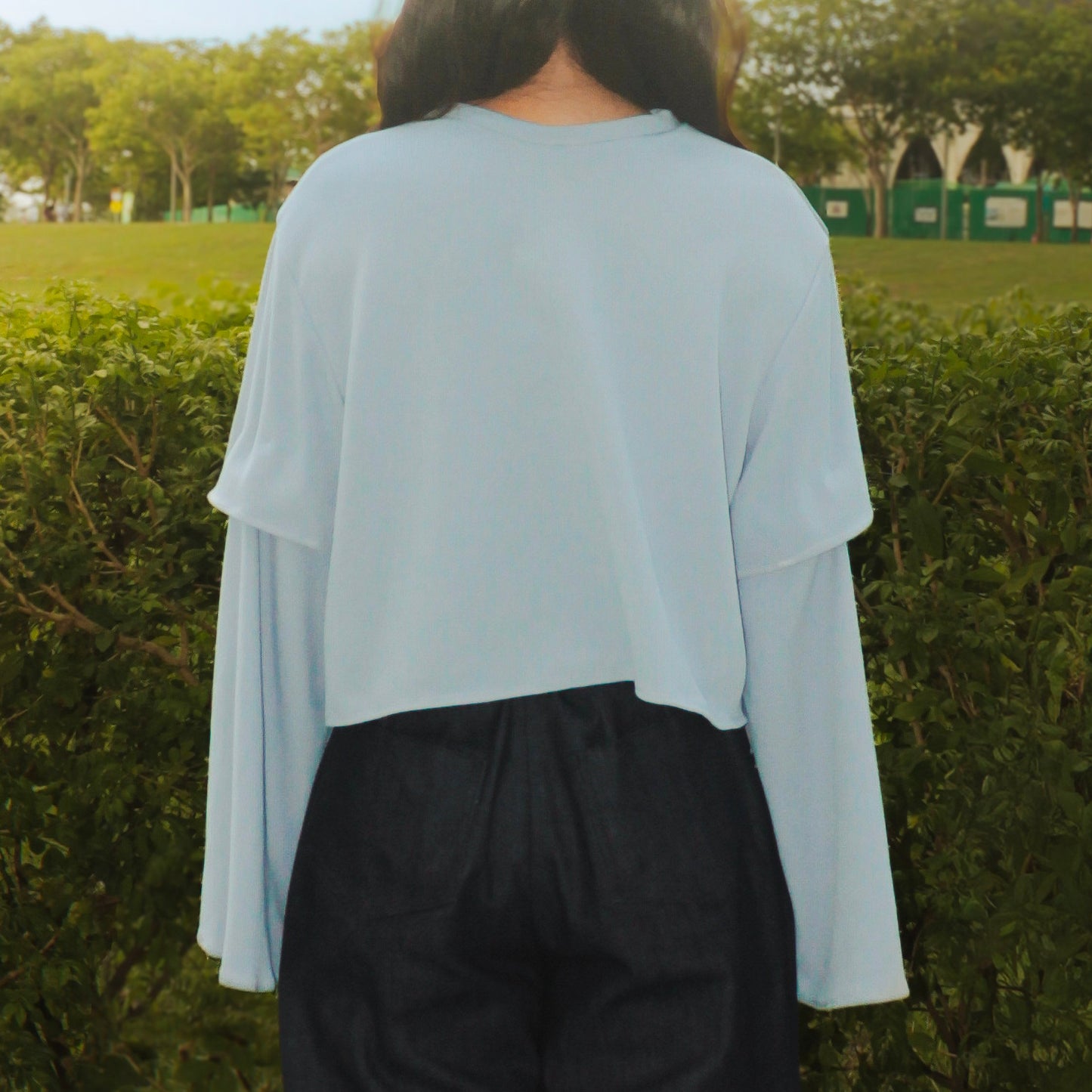 Detachable Flared Sleeve Top