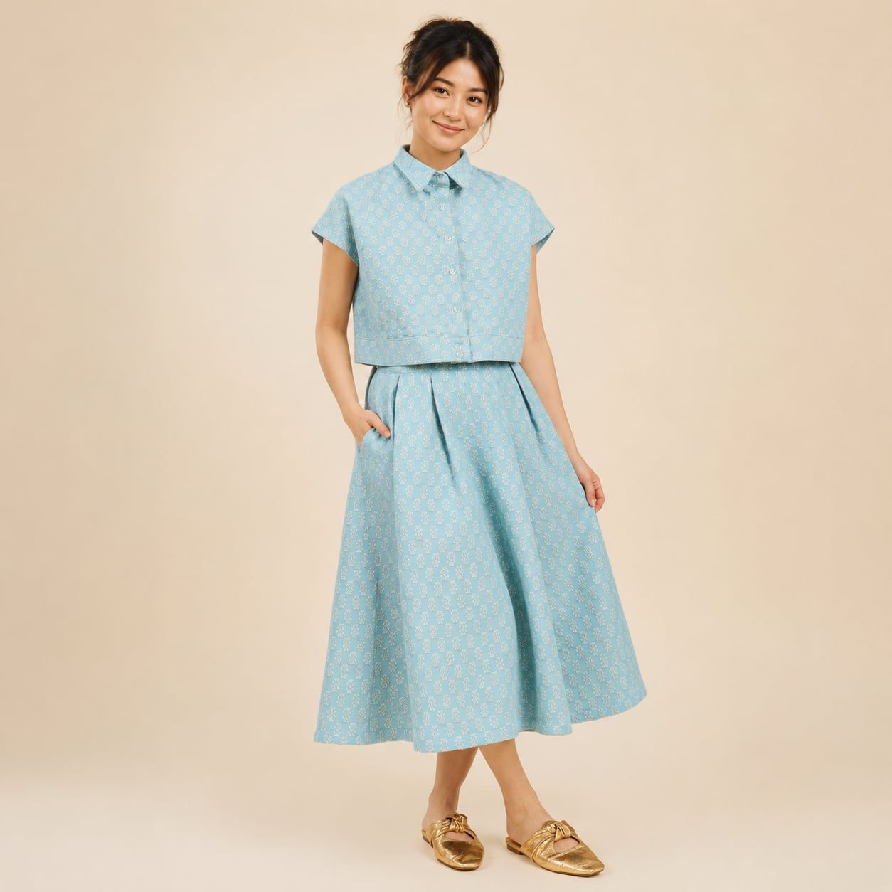 Women's Button Down Collared Blouse (Open for pre-orders when out of stock)