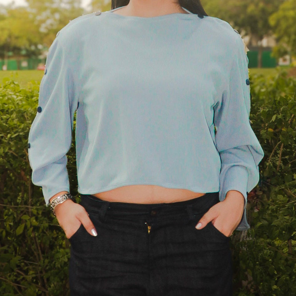 Long Sleeve Side-Snap Top