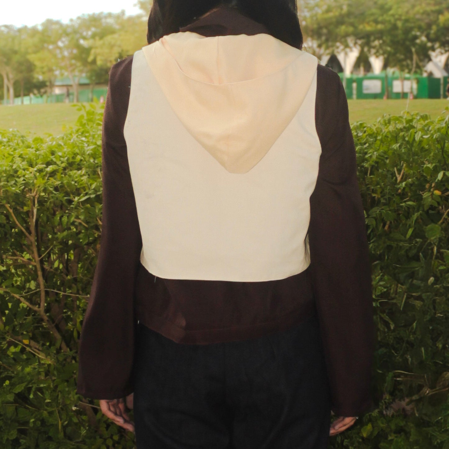 Windbreaker with Hooded Vest