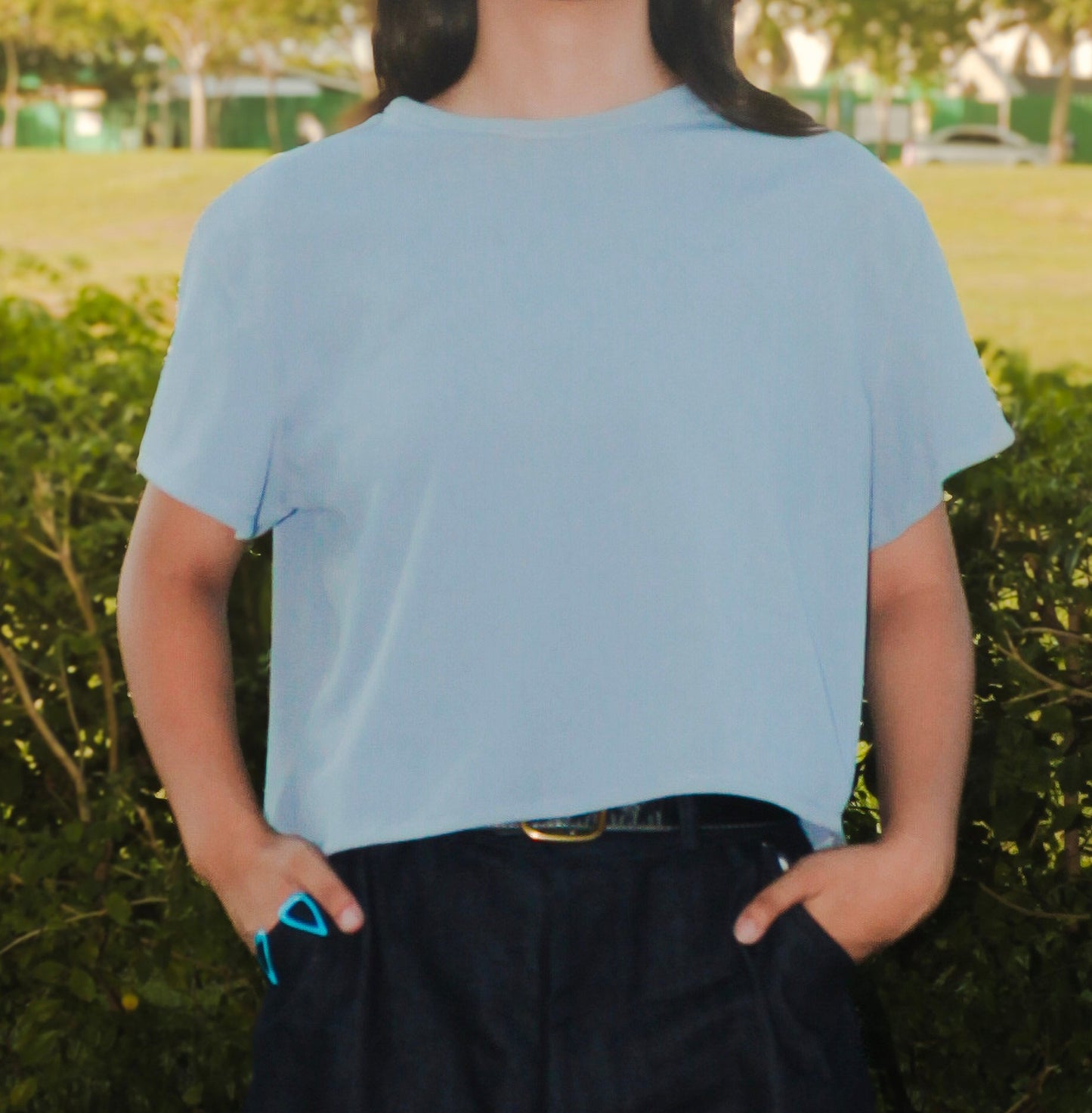 Cropped Ribbed Shirt