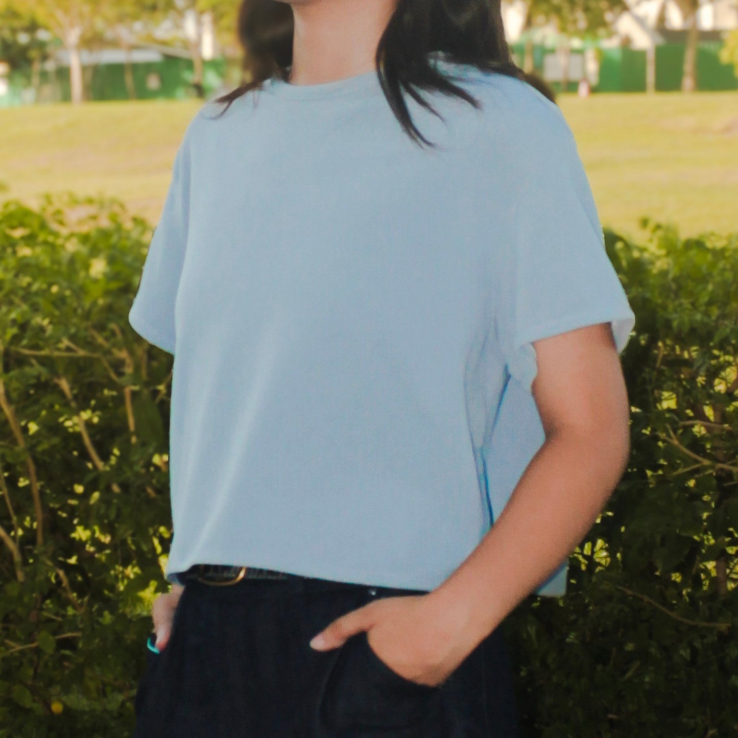 Cropped Ribbed Shirt