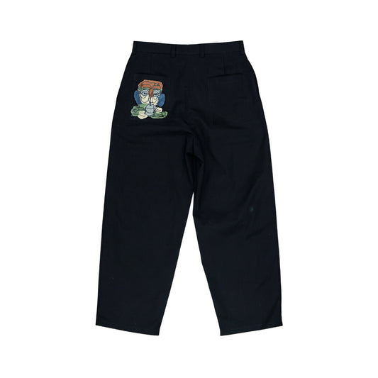 Black Barrel Pants