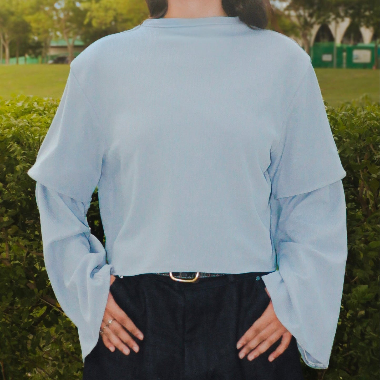 Detachable Flared Sleeve Top