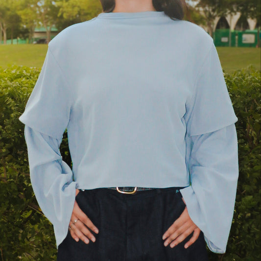 Detachable Flared Sleeve Top