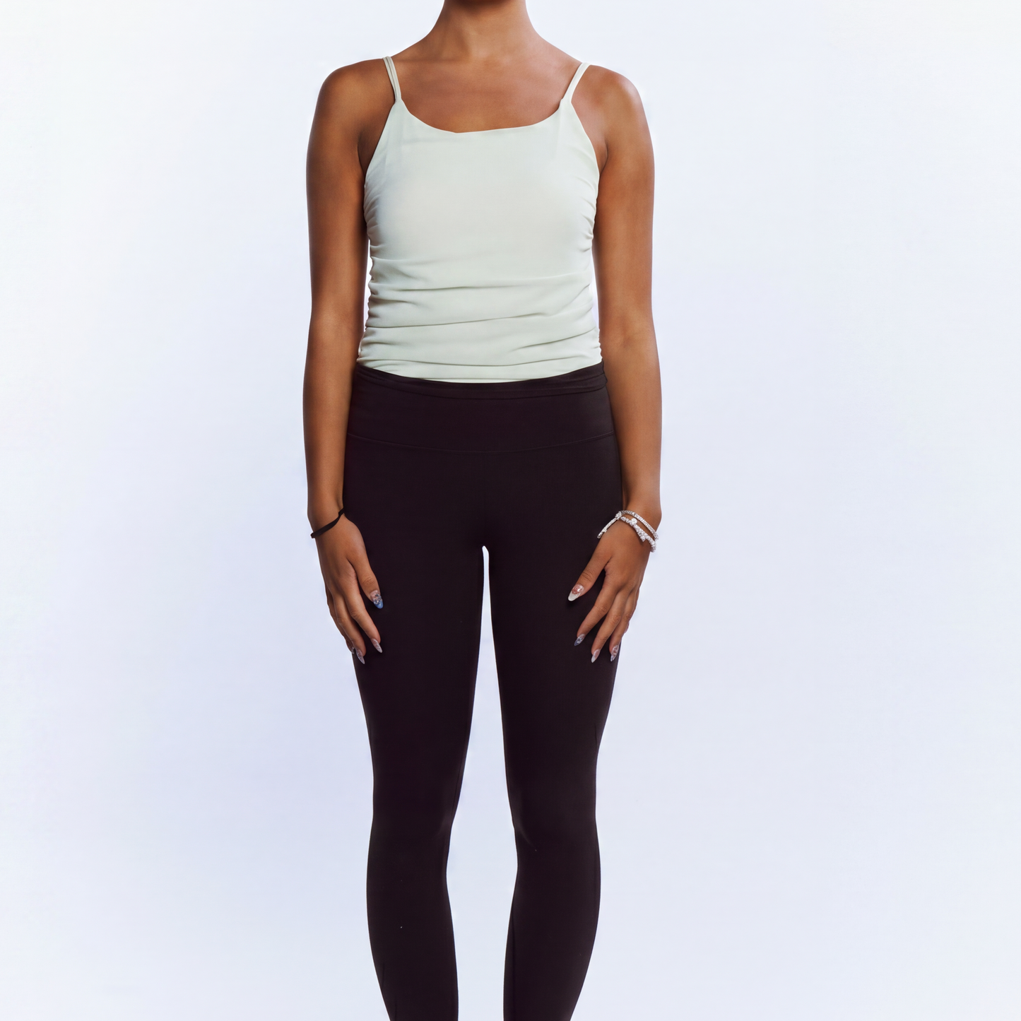 Sleeveless Gathered Leotard
