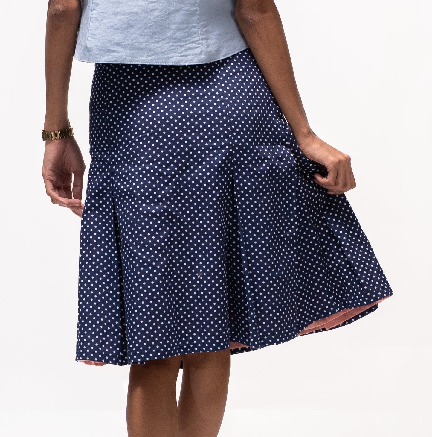 Reversible Box-Pleated Skirt