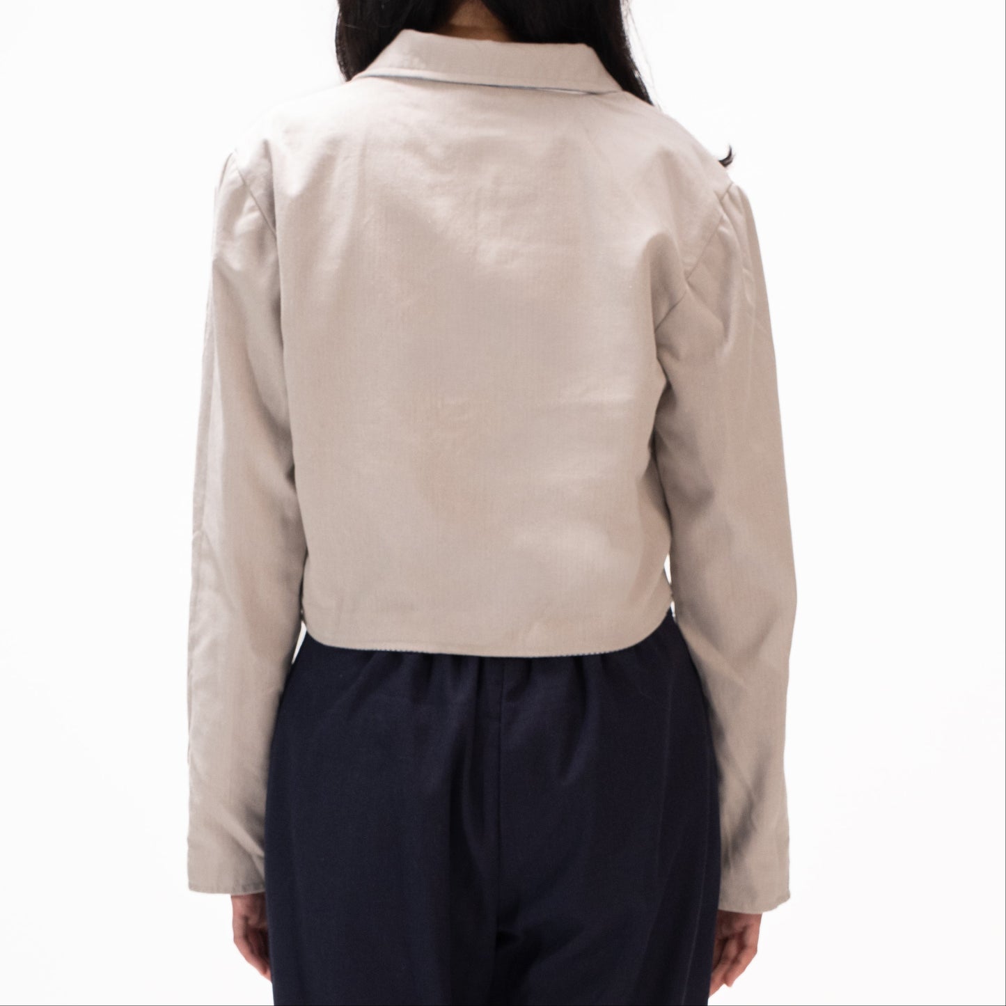 Reversible Cropped Blazer Jacket