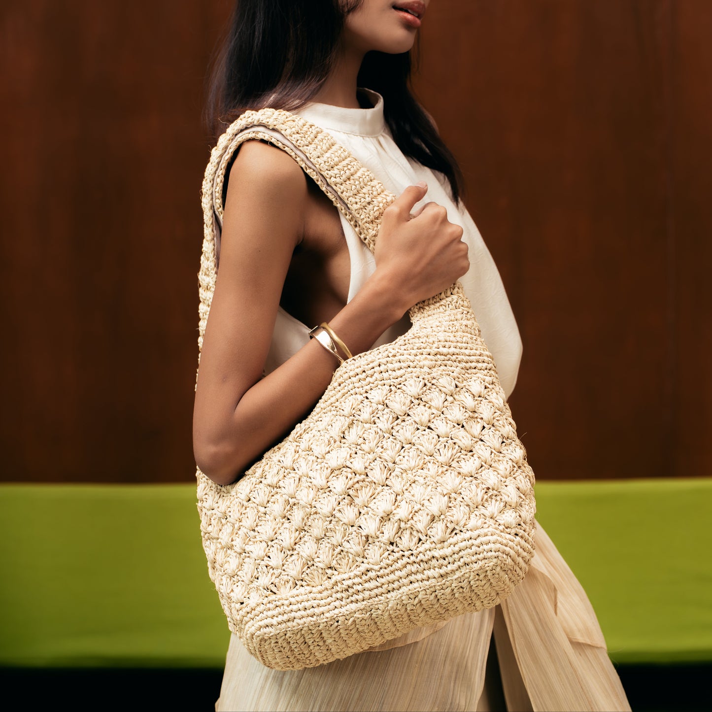 Abaca Hobo Tote