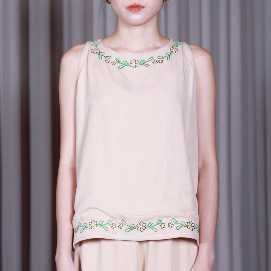 Pajama Sleeveless Top