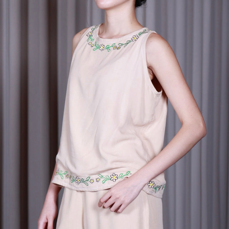 Pajama Sleeveless Top