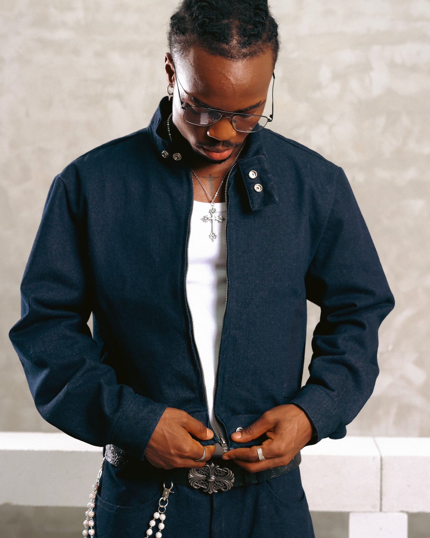 Denim Racer Jacket