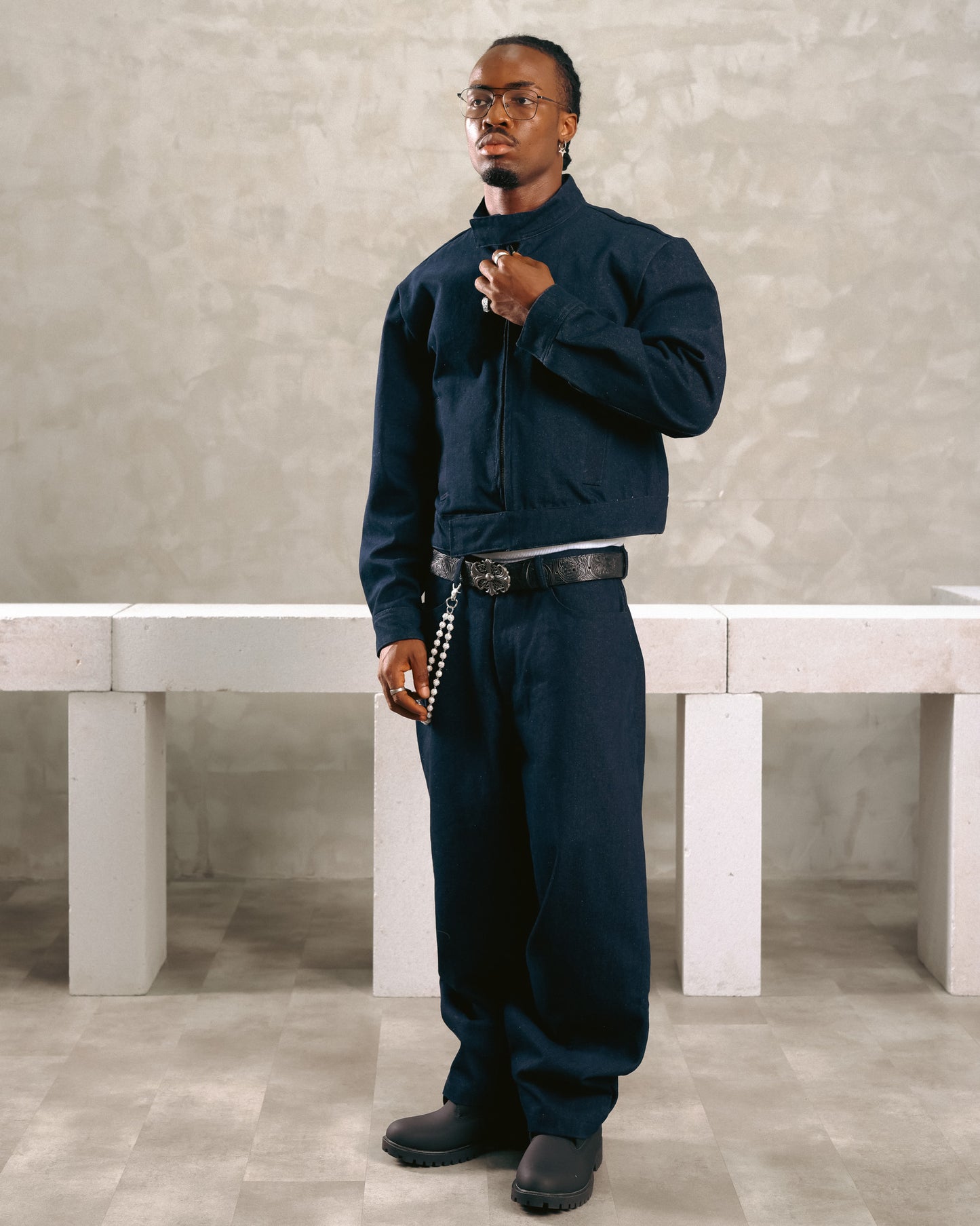 Denim Racer Jacket
