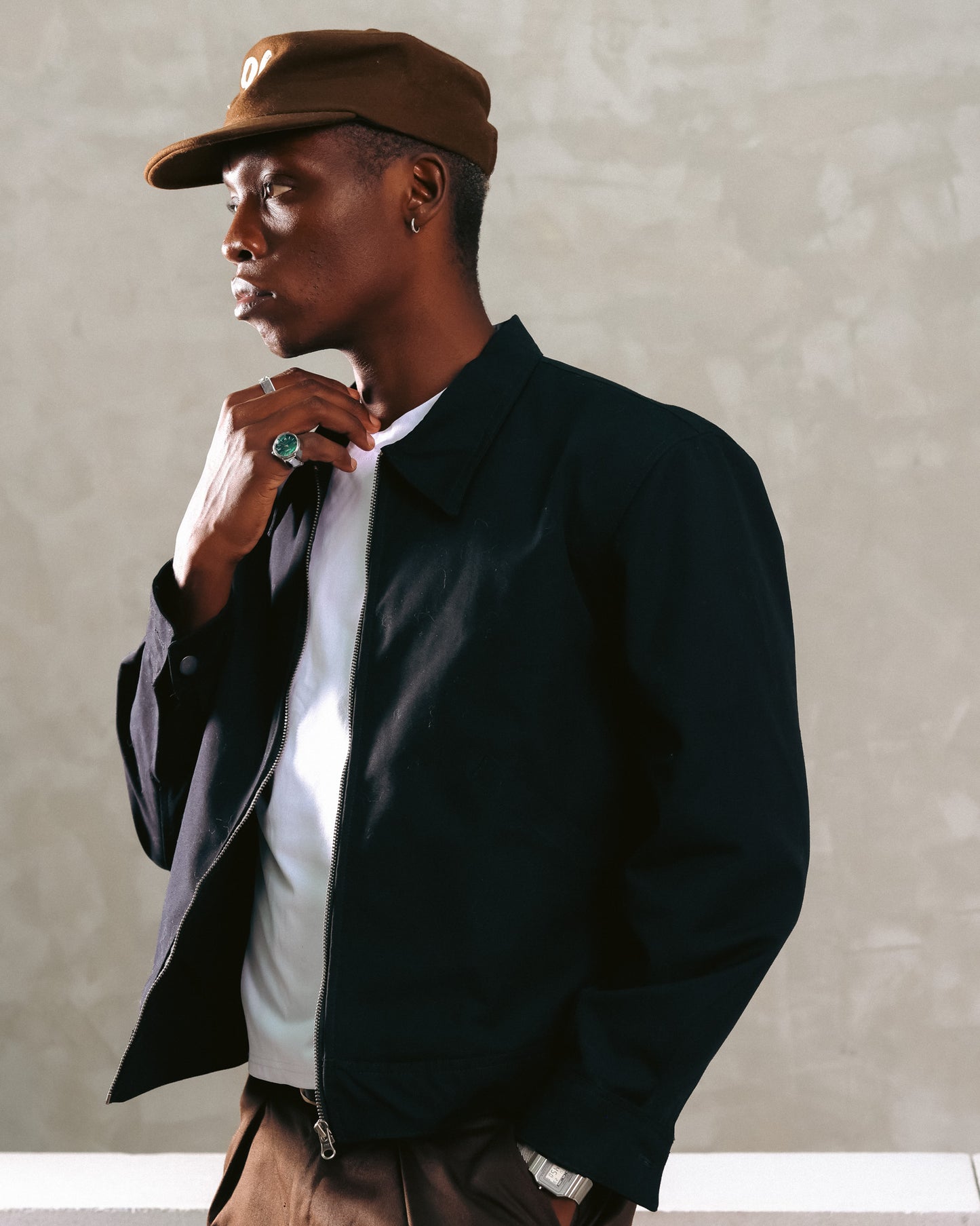 Zip Up Blouson Jacket