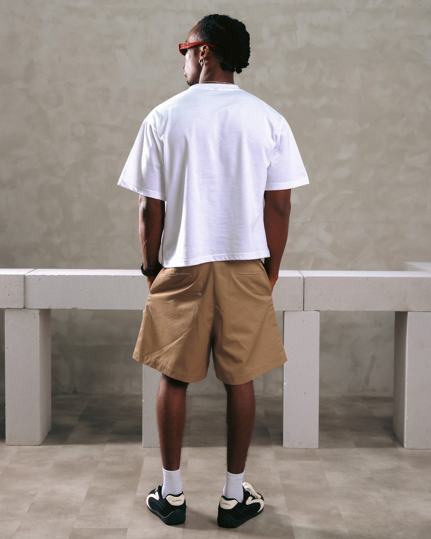 Wide Pleated Shorts